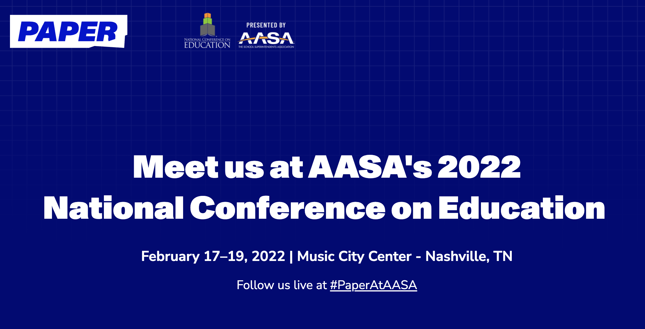 Paper AASA's 2022 National Conference on Education